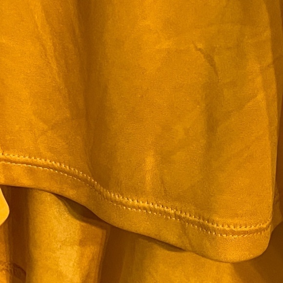 Lane Bryant Babydoll Floral Top 16 Yellow Boho Western Hippie Indie Concert 80s - Picture 9 of 13